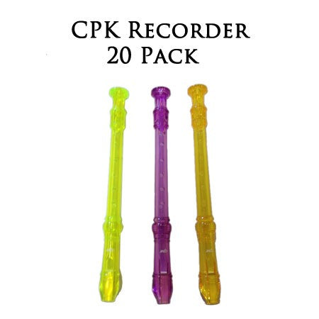 School Descant /Soprano Recorders in Tanslucent Colours 20 Pack