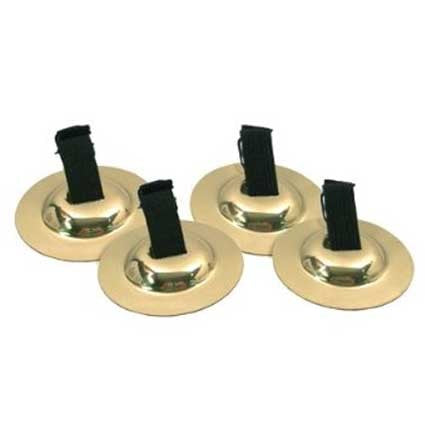 Brass Finger Cymbals with Straps by