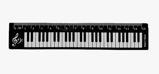 Piano Themed Ruler 15cm