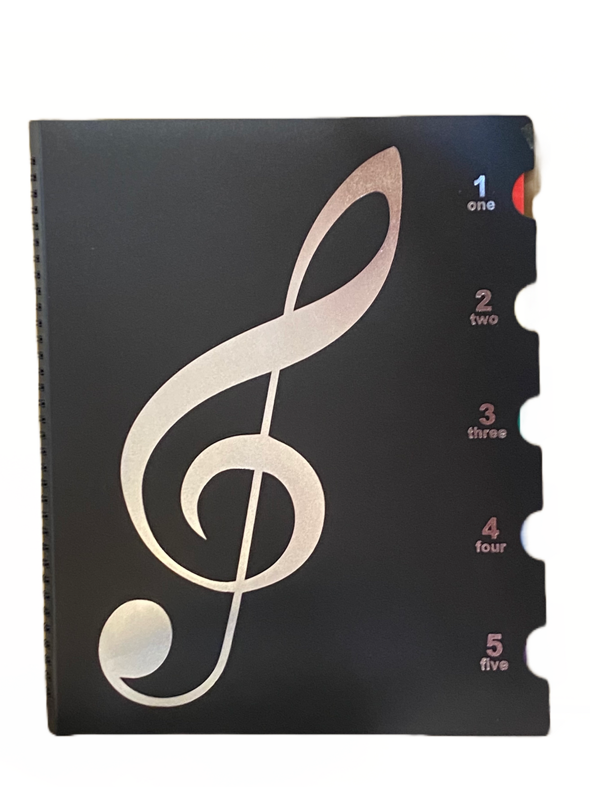 20 Clear Sheet Easy Annotation Music Folder Rainbow Tabs — Crescendo ...