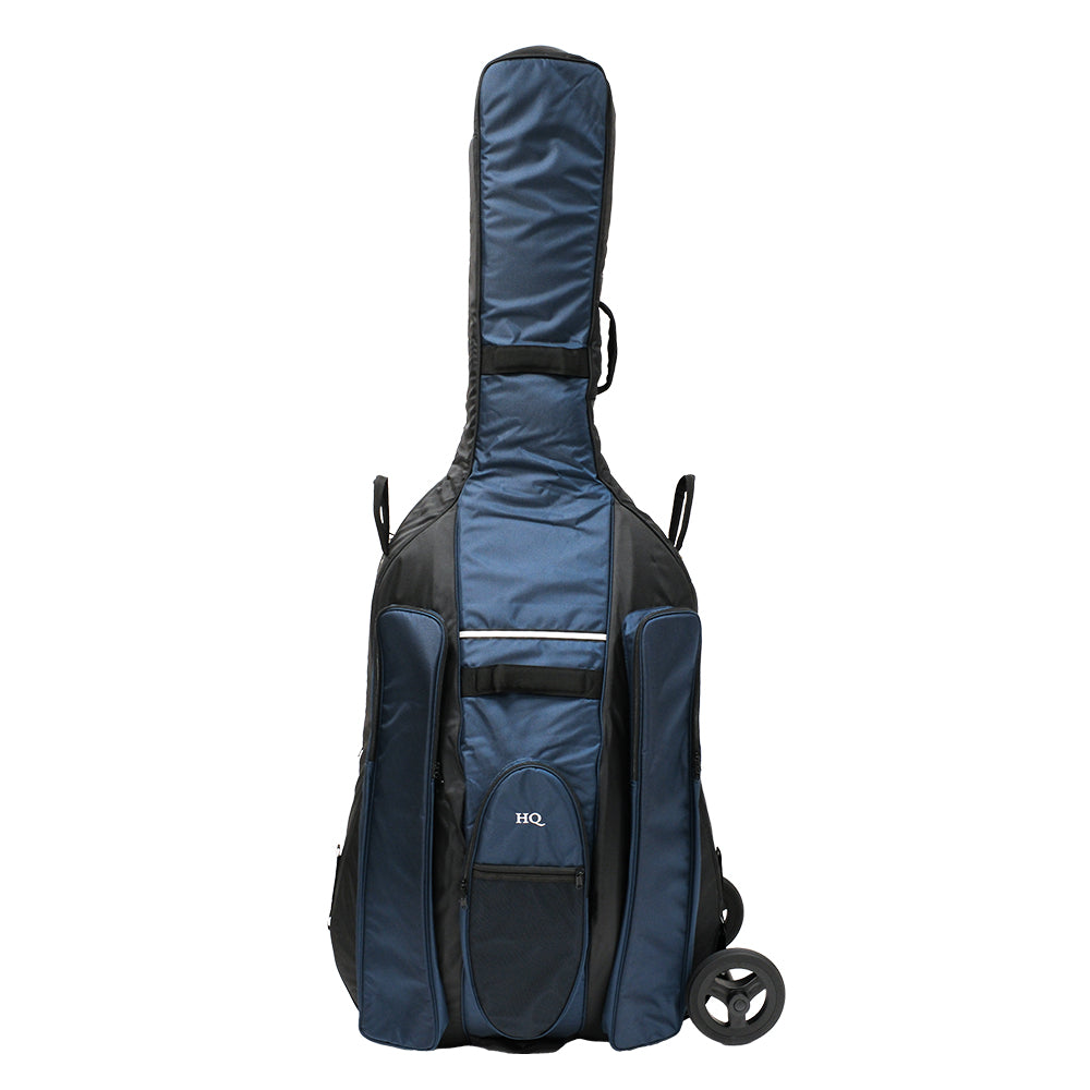 HQ Ultra-Pro Double Bass Bag w/wheel system 3/4 (3 colours)