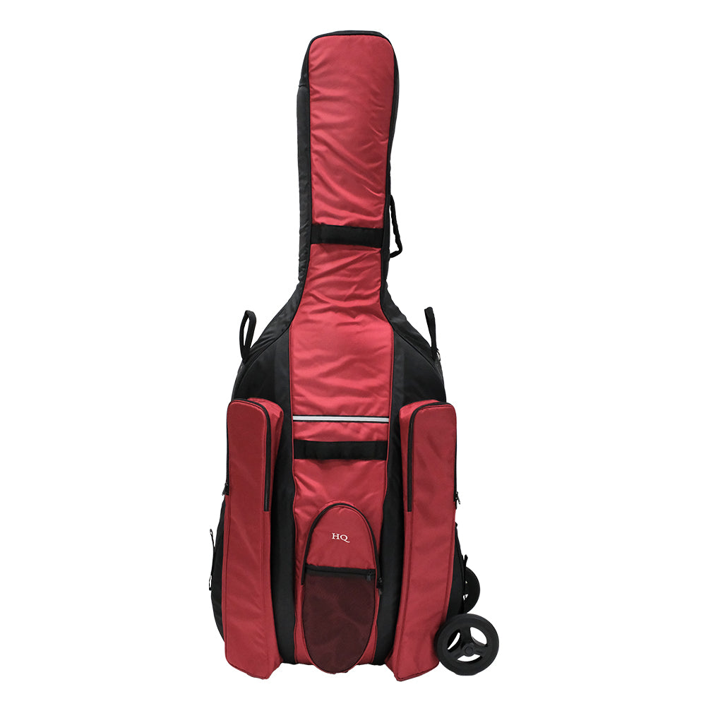 HQ Ultra-Pro Double Bass Bag w/wheel system 3/4 (3 colours)