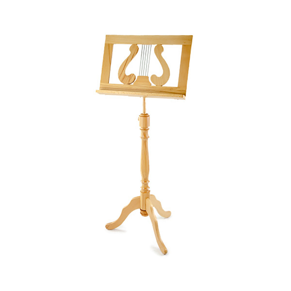 Wooden Music Stand-Beechwood Victorian Deluxe