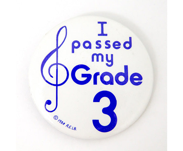 "I Passed My Grade" Gift Badge