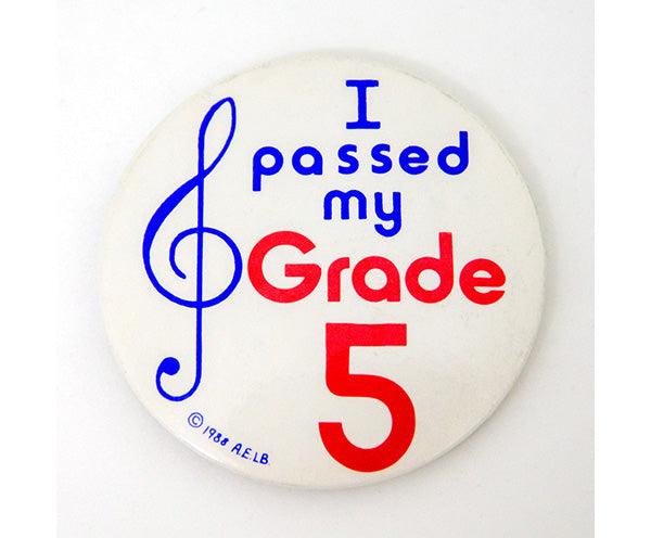 "I Passed My Grade" Gift Badge