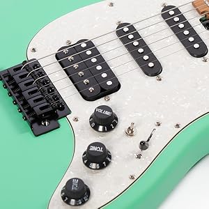 Grote "ST4" Series Electric Guitar in Satin Cool Green