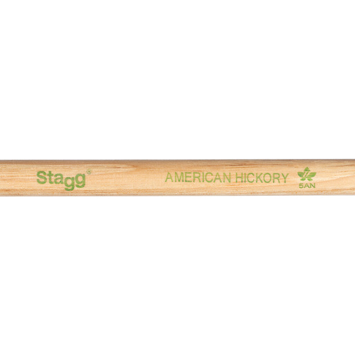 Stagg V Series Nylon Tip 5A Hickory Drumsticks