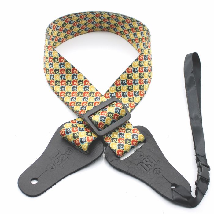 DSL Ukulele Weaving 38mm Strap in Yellow
