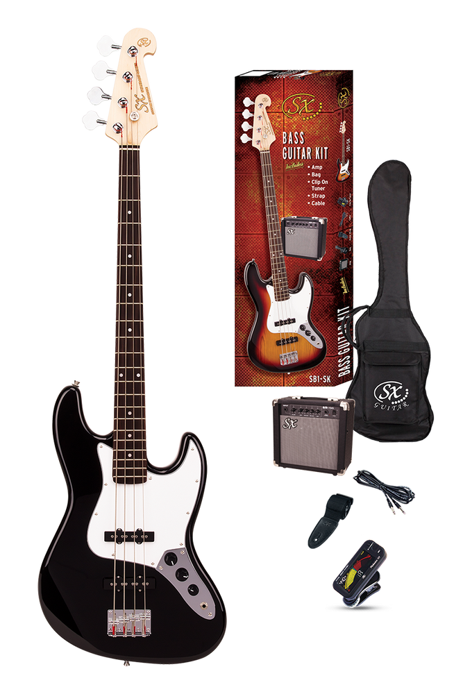 SX 4/4 JB Style Electric Bass Guitar Kit