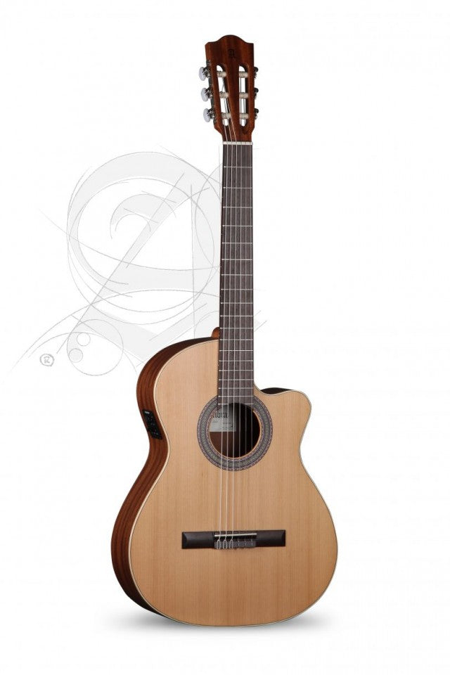 Alhambra Z Nature Solid Cedar Top Classical Guitar with Pickup