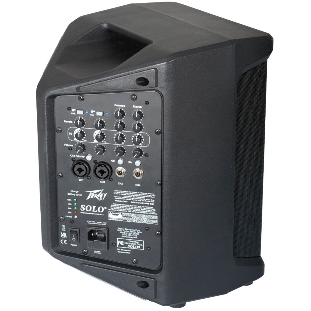 Peavey Solo Portable Rechargeable Battery Powered PA Speaker