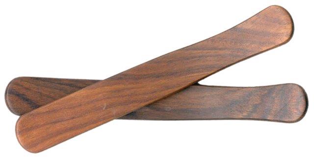 Irish Bones Hardwood 8" Claves Pair