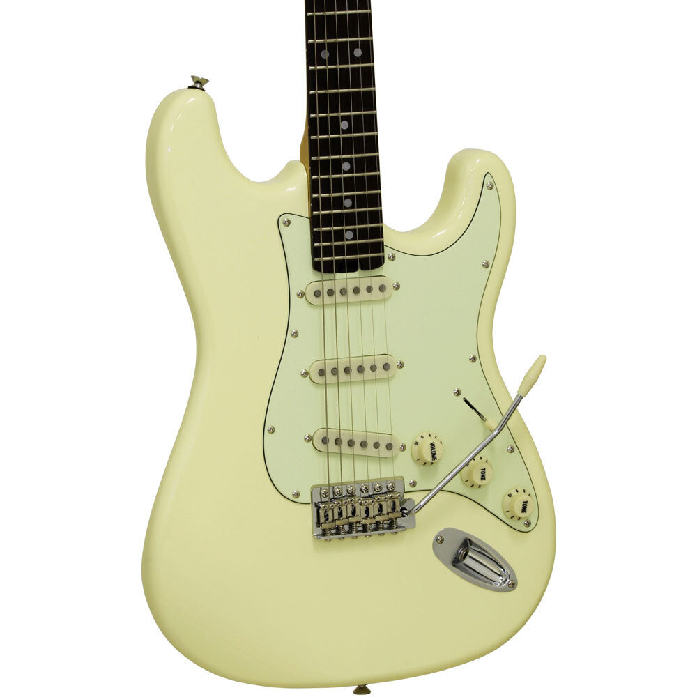 Aria STG-62 Electric Guitar in Vintage White