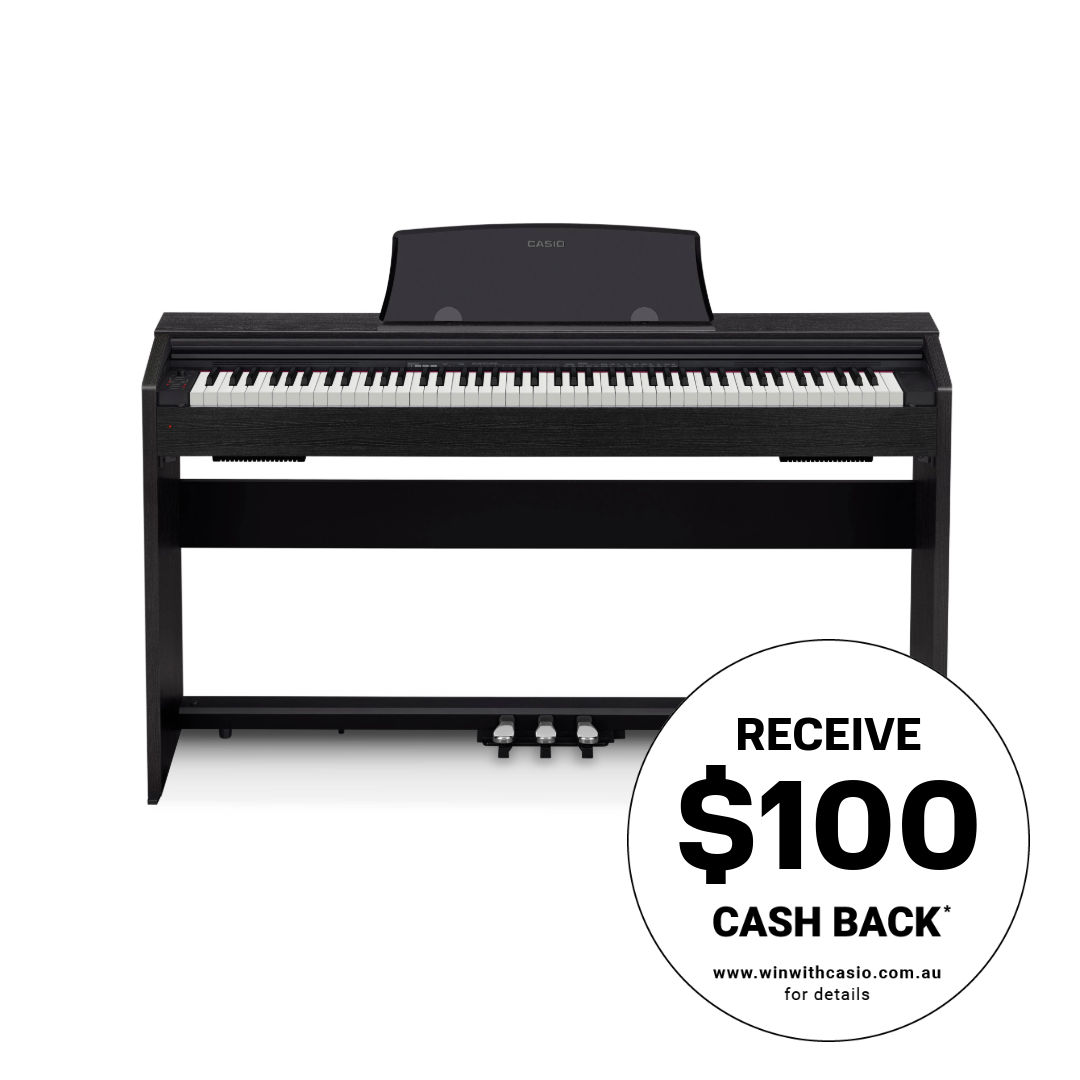 Casio Privia PX770 Digital Piano with Bench Black