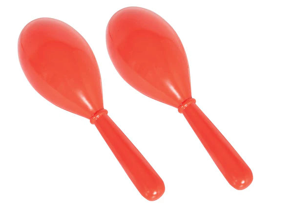 CPK Oval 8inch Red Maraca Loud Pair