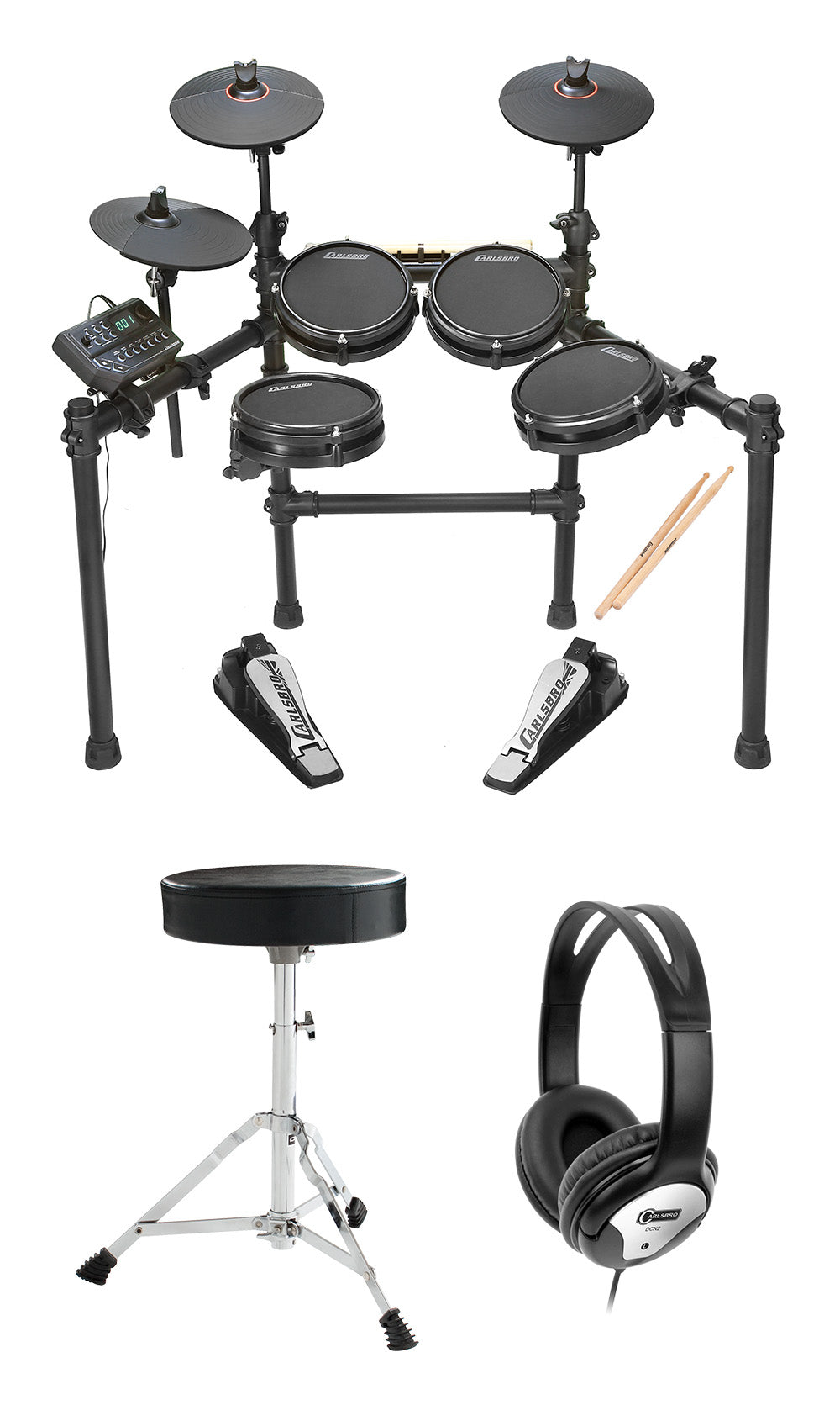 Carlsbro CSD25M Electronic Drum Kit 7 Pc - Mesh Head