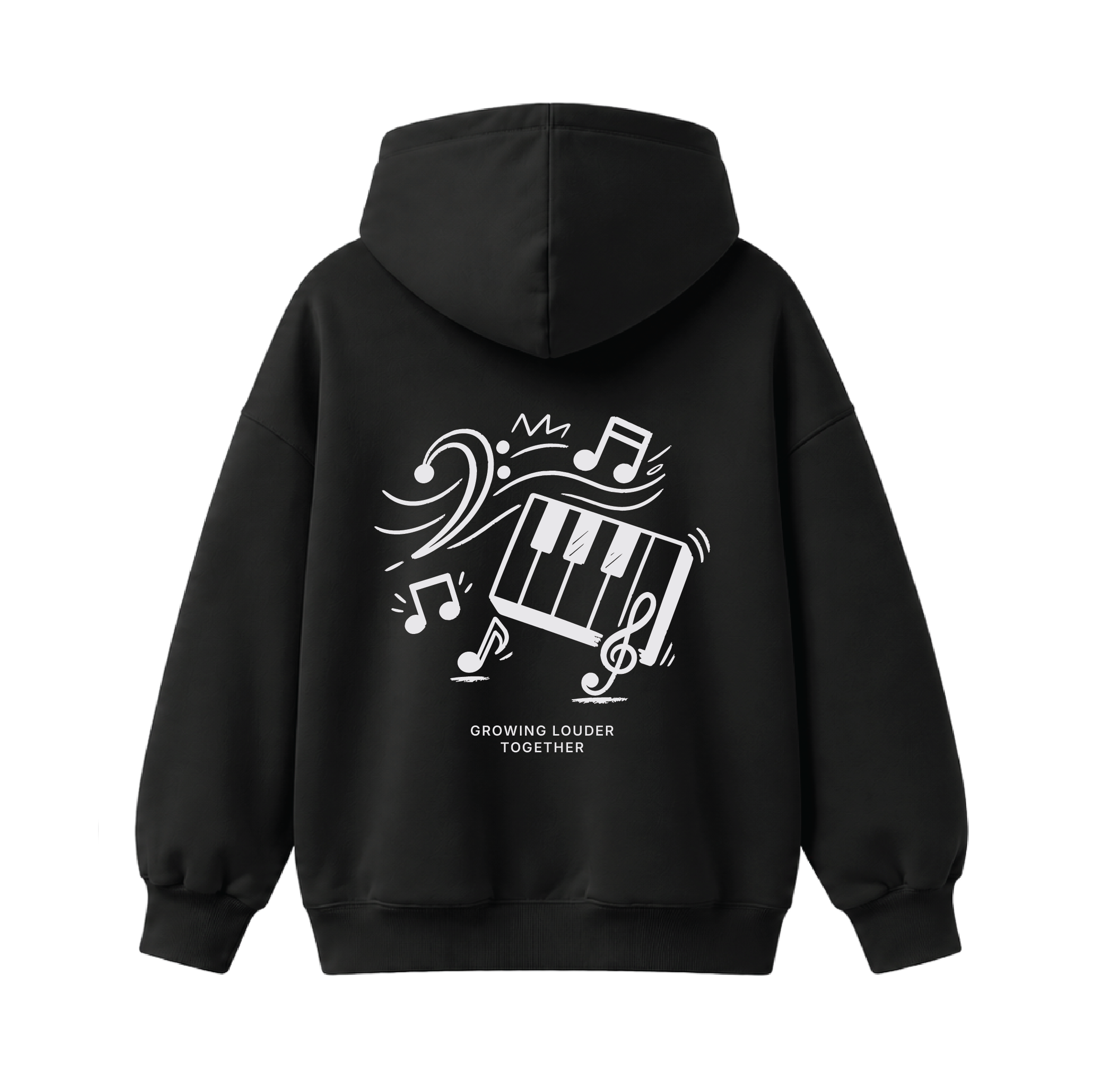 Crescendo Hoodie Black Playful Collection (8 sizes)