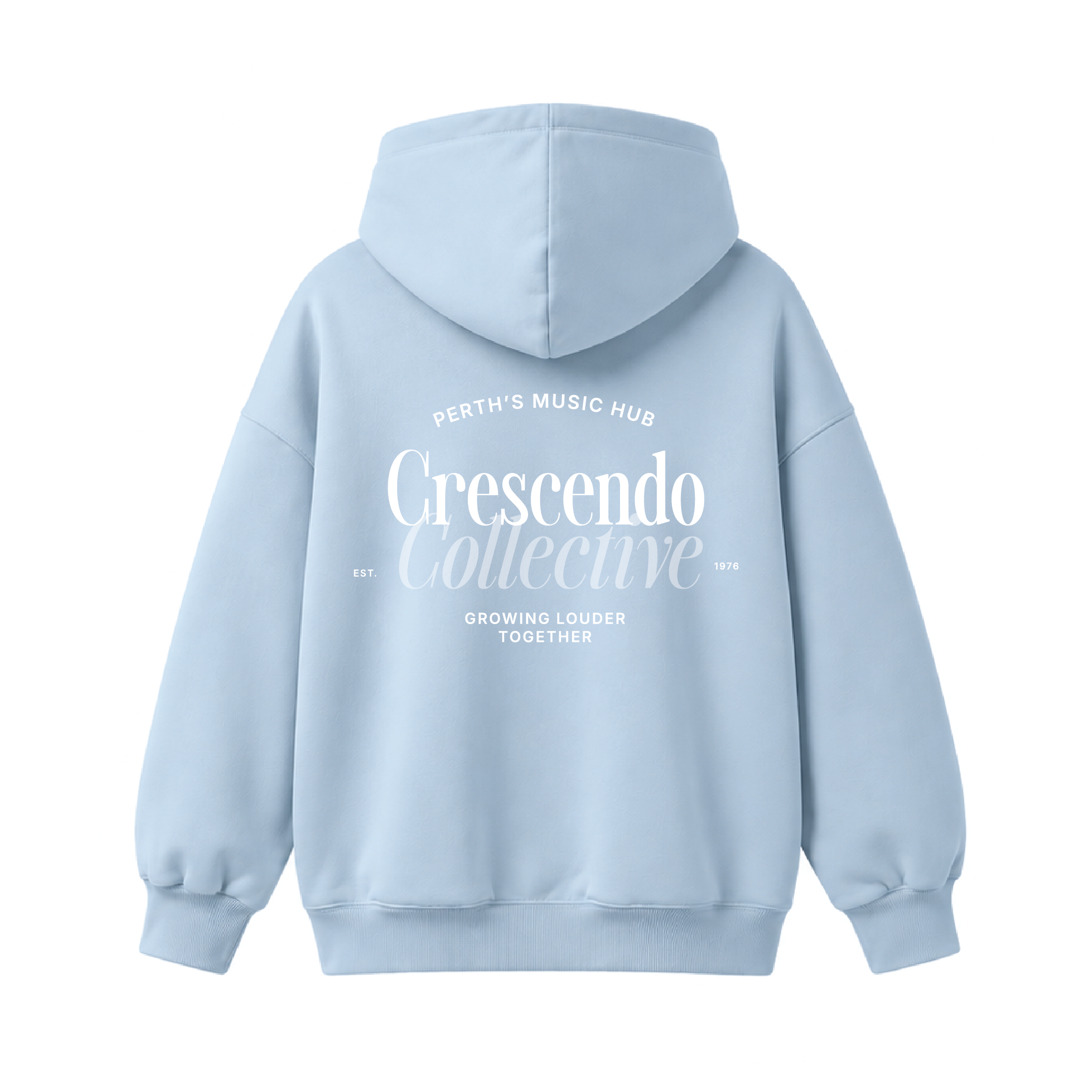 Crescendo Hoodie Powder Blue Collective Collection (8 sizes)