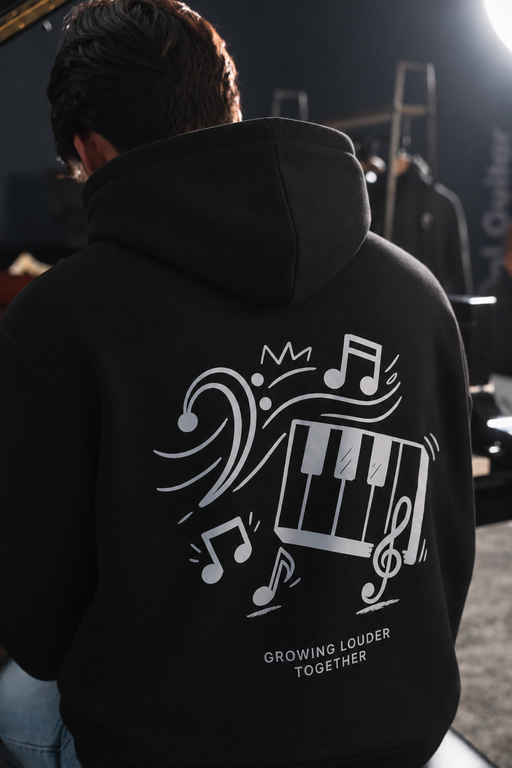 Crescendo Hoodie Black Playful Collection (8 sizes)