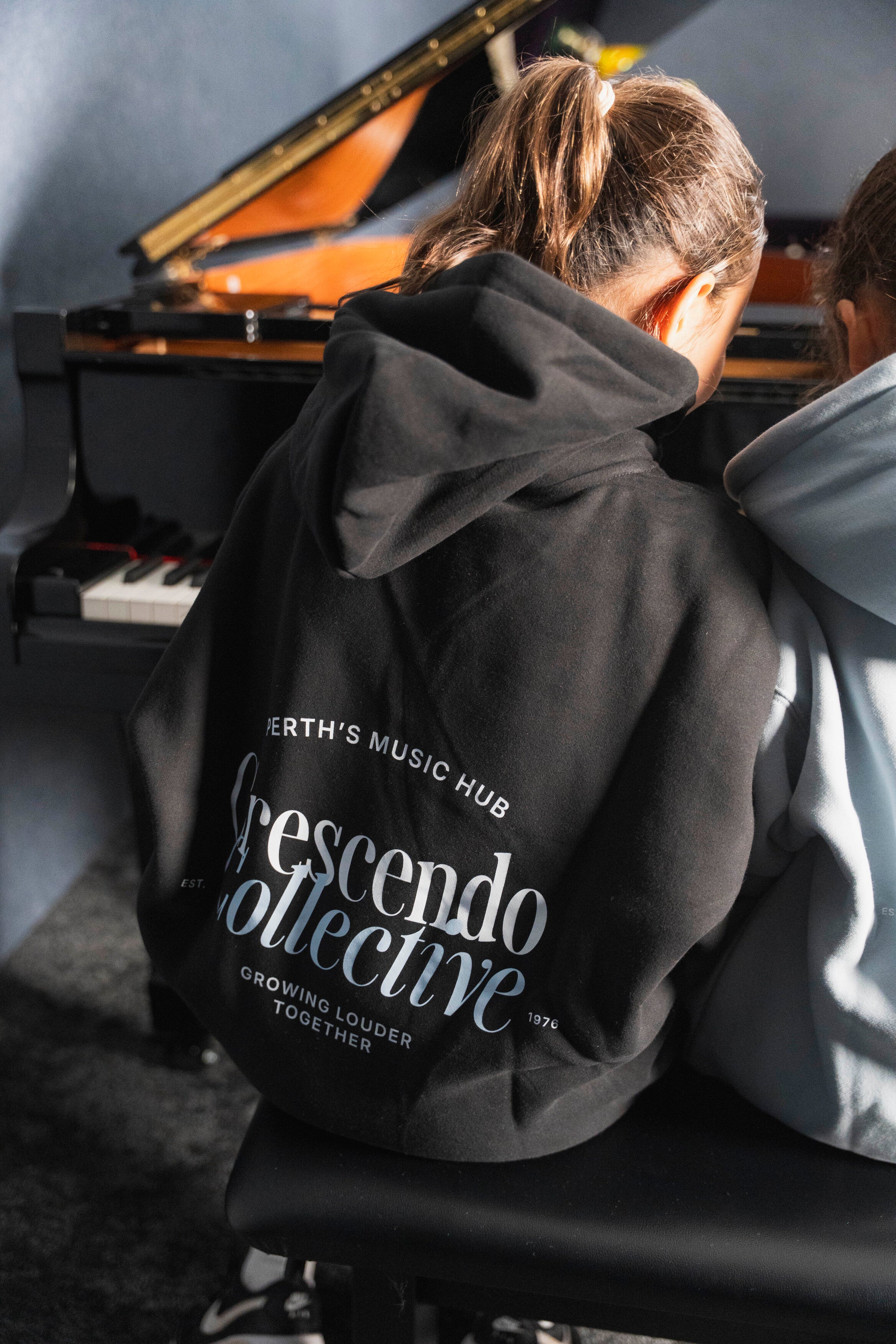 Crescendo Hoodie Powder Blue Collective Collection (8 sizes)