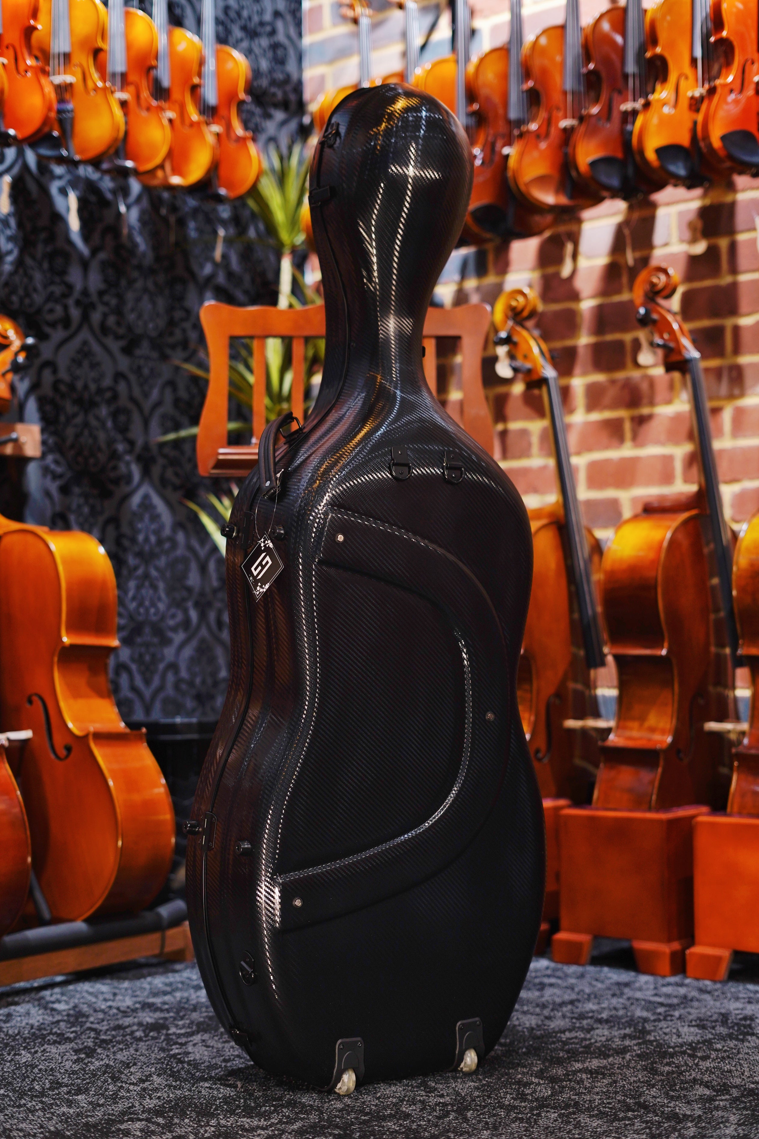 HOGO Essential II Series Polycarbonate White Cello Case with Wheels 4kg