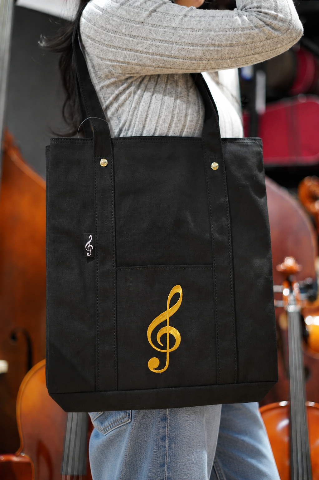 Deluxe Treble Clef Canvas Bag