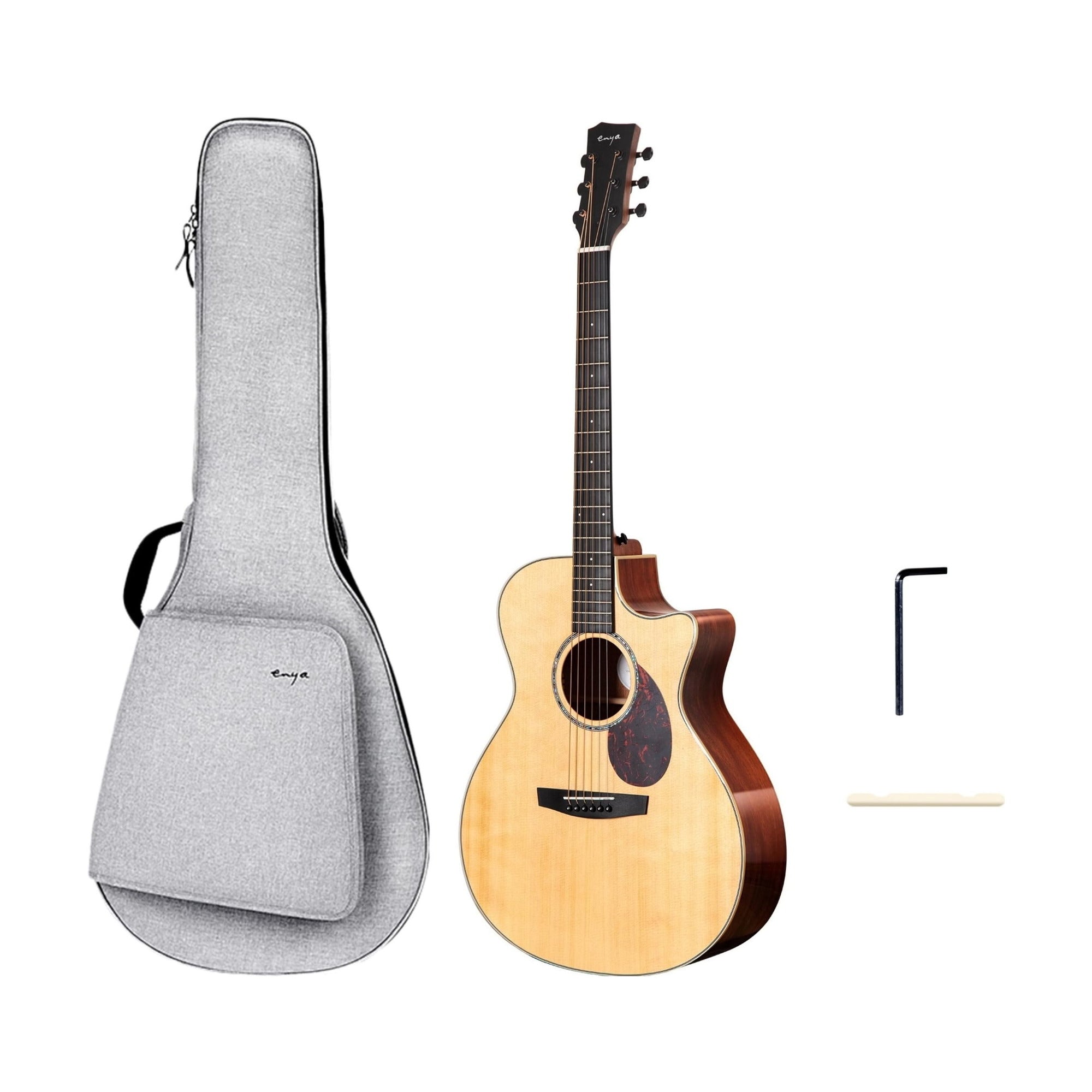Enya Q1 41" Solid Spruce Top Acoustic Guitar