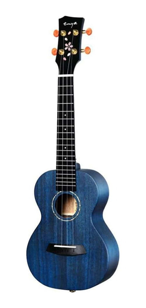 Enya MS Blue Solid Mahogany Concert Ukulele
