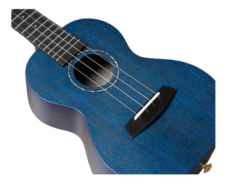 Enya MS Blue Solid Mahogany Concert Ukulele