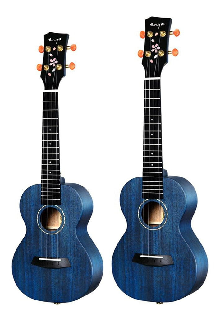 Enya MS Blue Solid Mahogany Concert Ukulele
