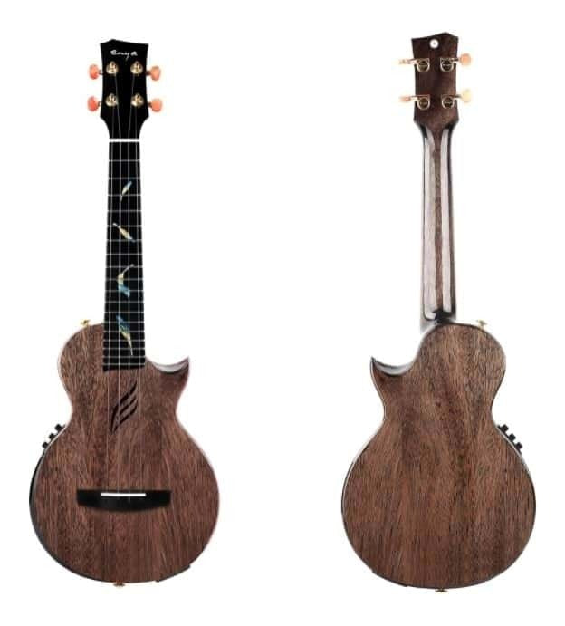 Enya Feather Solid Mahogany Tenor Ukulele Pickup