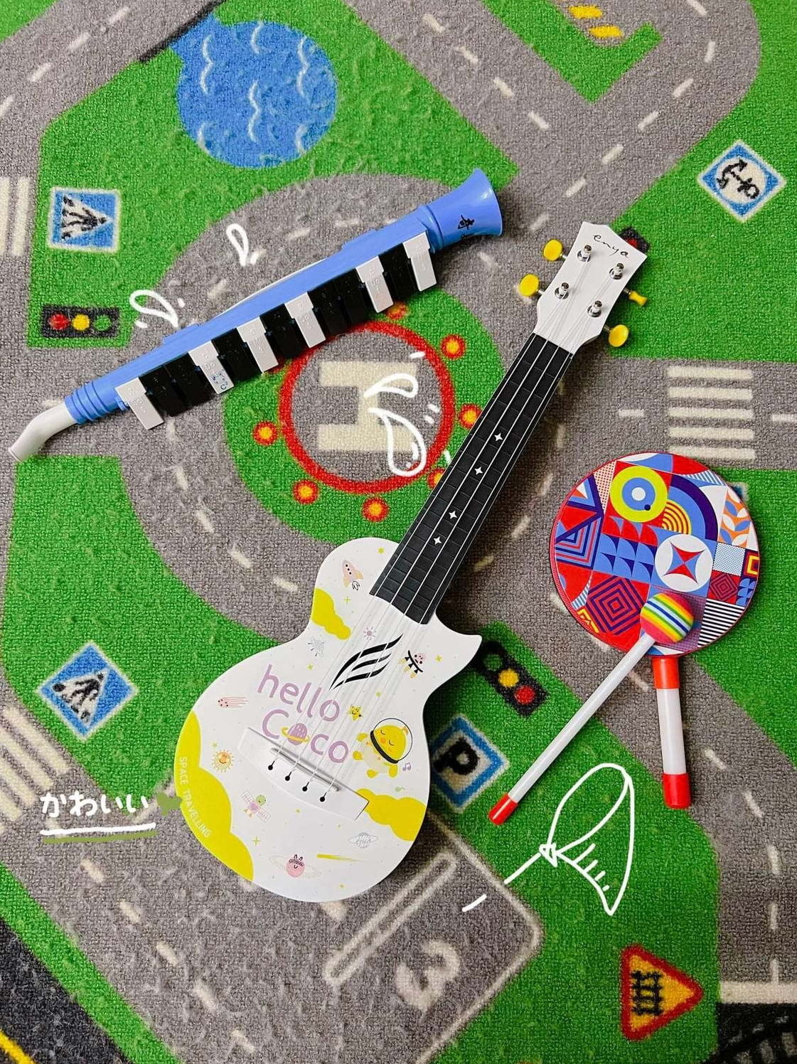 Enya Mini Coco Soprano Carbon Fibre Ukulele - Beginner Musician Pack