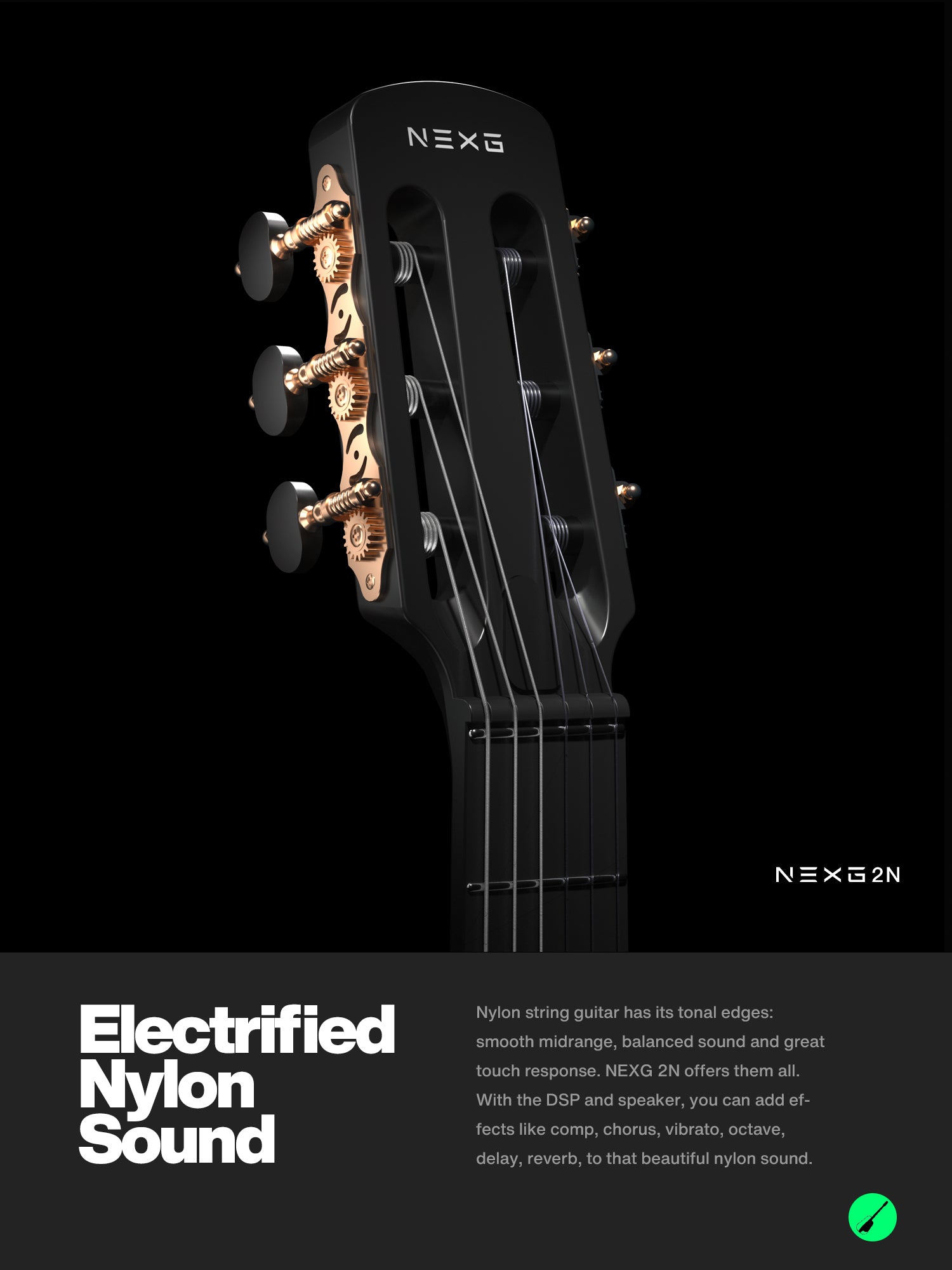 Enya NEXG 2N Carbon Fibre Classical Smart Guitar