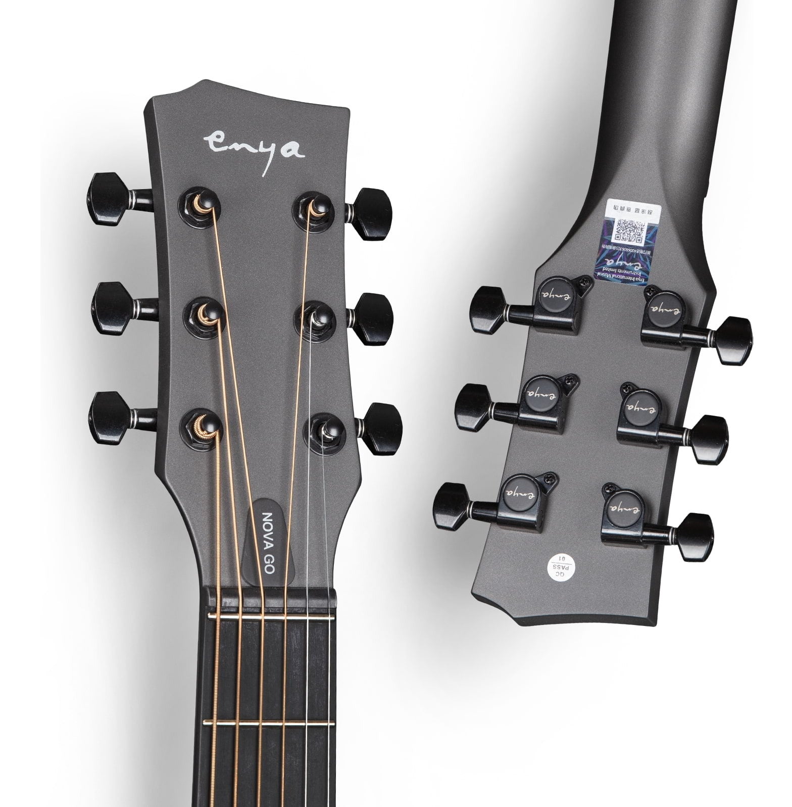 Enya Nova Go 33" Acoustic Smart Guitar Black Pickup