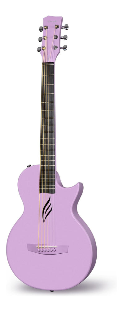 Enya Nova Go 35" Acoustic Smart Guitar Purple Pickup