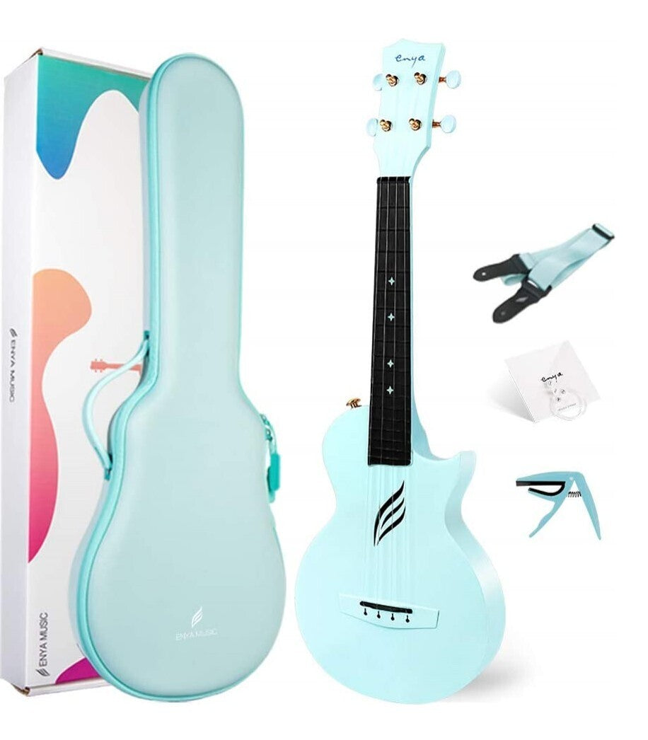 Enya Nova U Carbon Concert Ukulele Blue Pickup