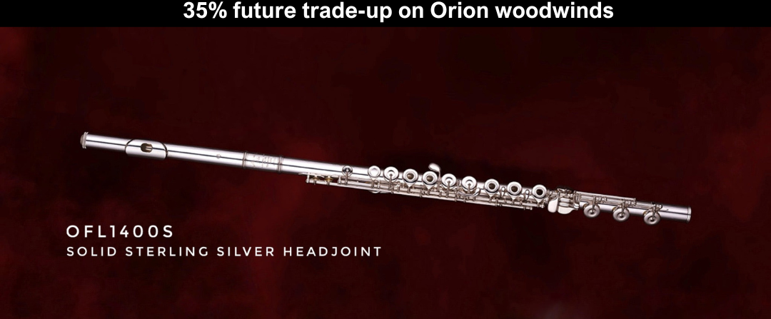 ORION OFL1400S Flute Japan Solid 925 Silver Headjoint *FLUTESNOV