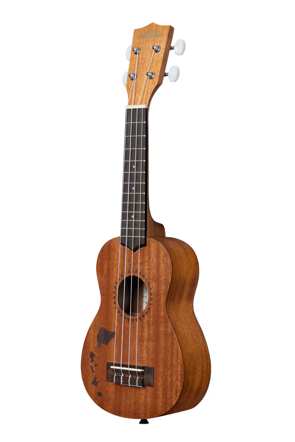 Kala Soprano Ukulele Mahogany With Hawaiian Islands