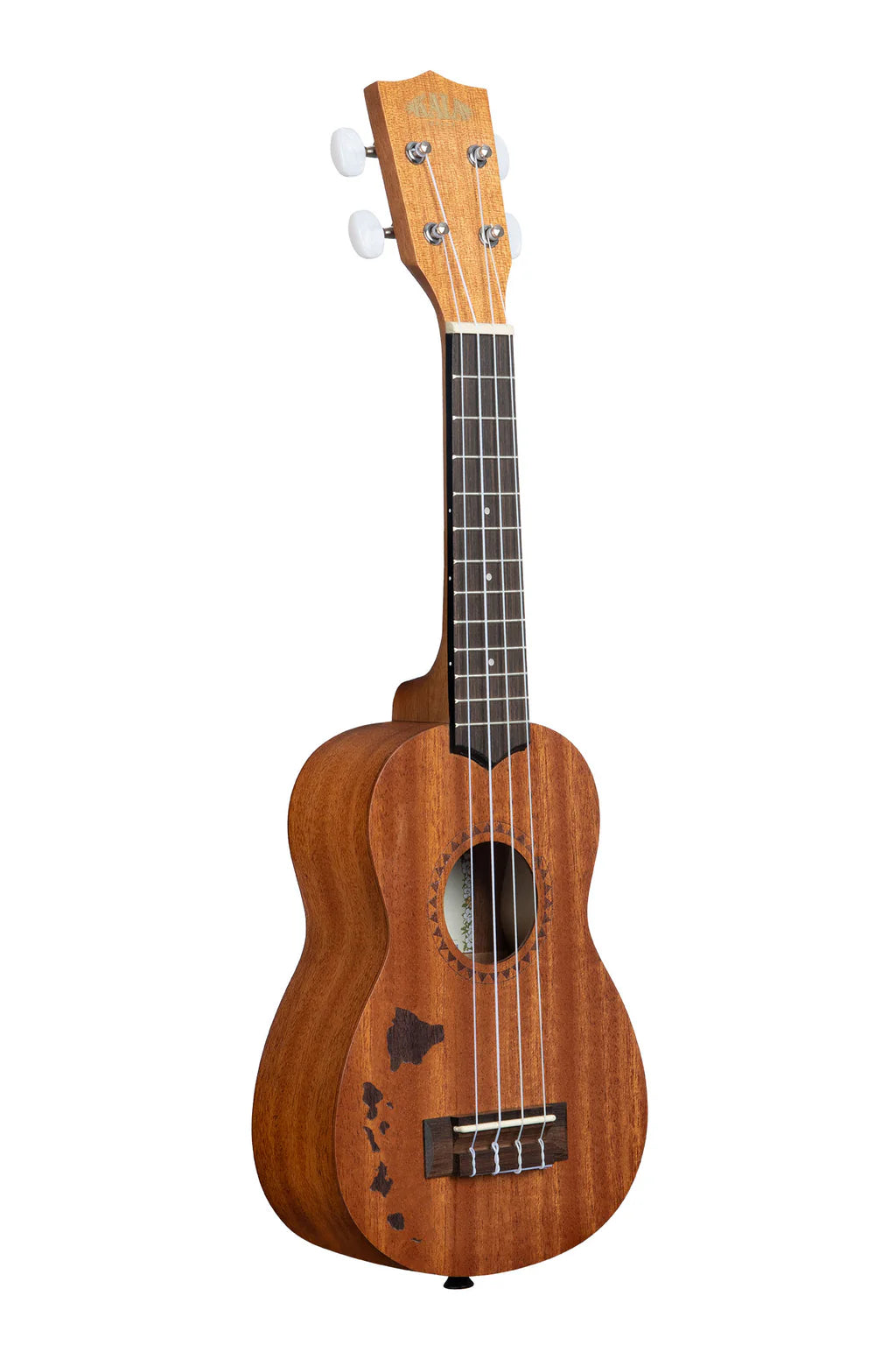Kala Soprano Ukulele Mahogany With Hawaiian Islands
