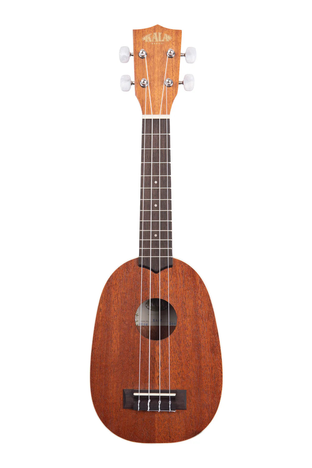 Kala Satin Mahogany Soprano Pineapple Ukulele
