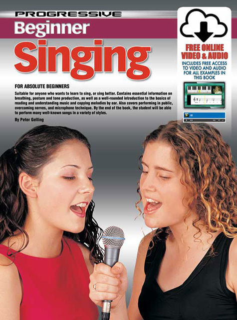 Progressive Beginner Singing Book with Online Video & Audio