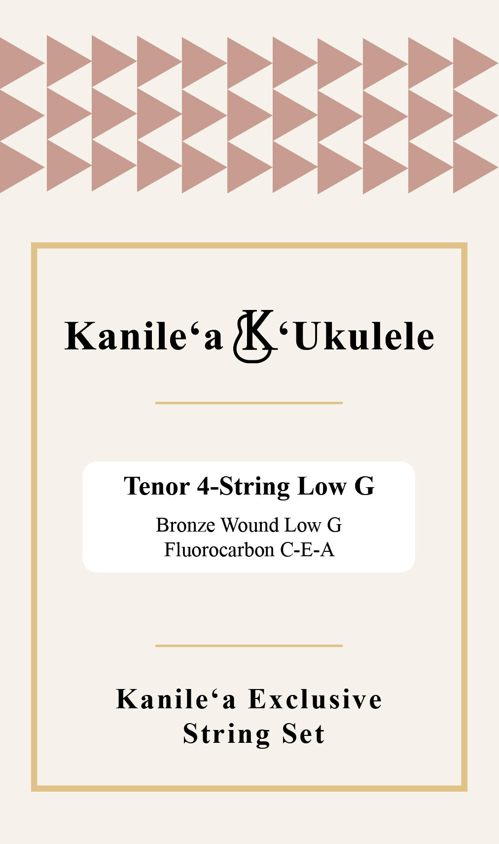 Kanilea 4-String LOW G Ukulele String Set Tenor & Super Tenor
