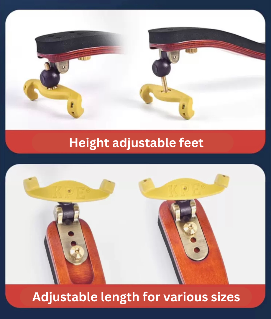 Kapaier KPE Viola Shoulder Rest Arched Collapsible 15-16"