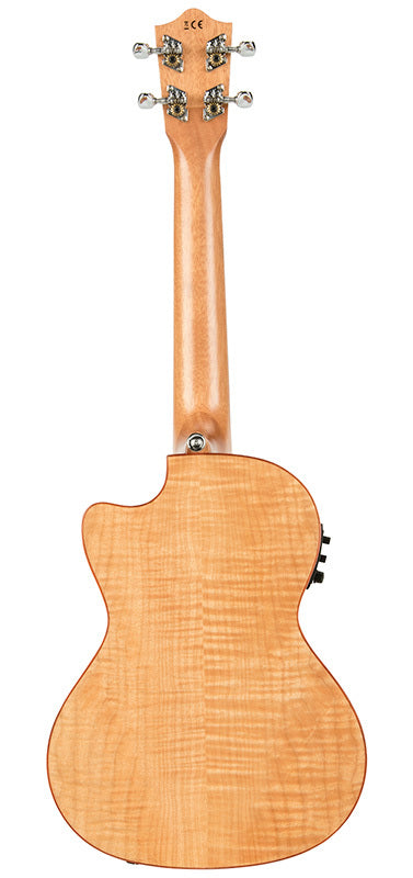 Lanikai Flamed Maple Tenor Ukulele in Natural Satin Finish w/ Pickup