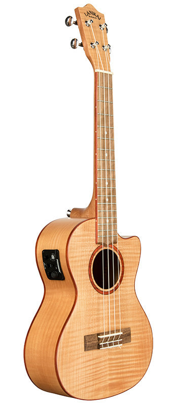 Lanikai Flamed Maple Tenor Ukulele in Natural Satin Finish w/ Pickup