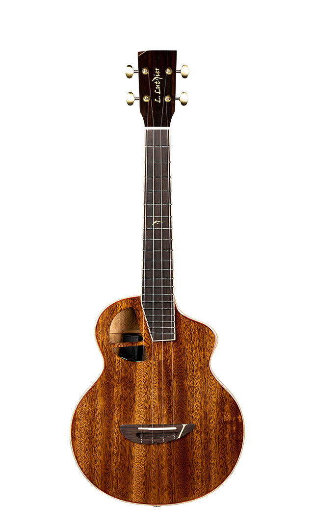 L Luthier Le Maho Full Solid Mahogany Tenor Ukulele w/ Pickup