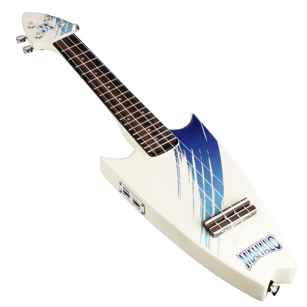Mahalo Surfboard Shaped Electric Concert Ukulele