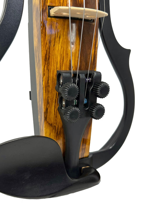 Sonic Strings Turbo I Series Electric Violin Teak Outfit