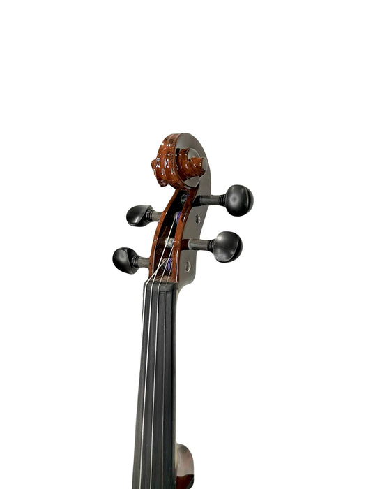 Sonic Strings Turbo II Series Electric Violin Walnut Burl Outfit