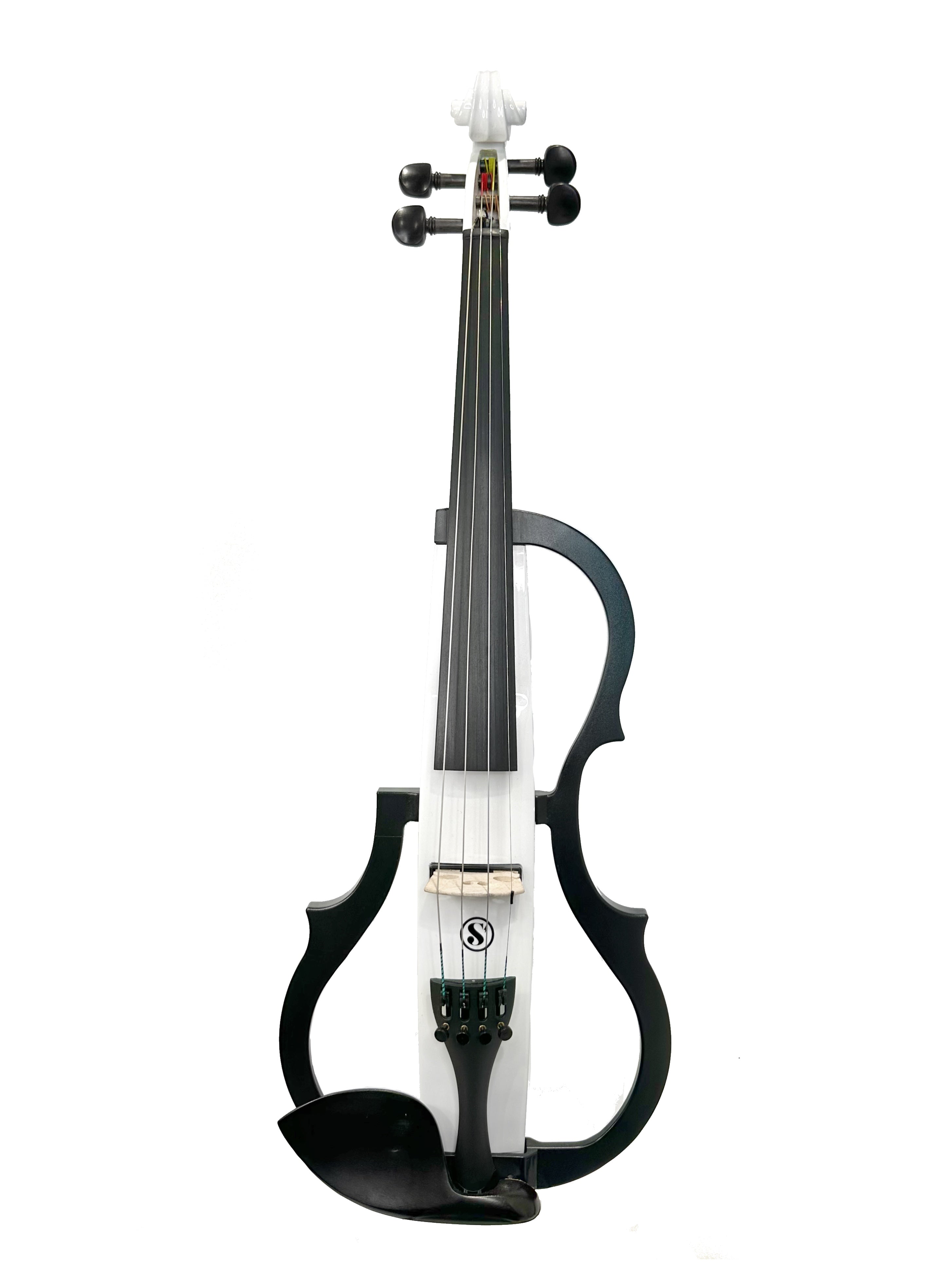 Sonic Strings Turbo II Series Electric Violin Frost Outfit